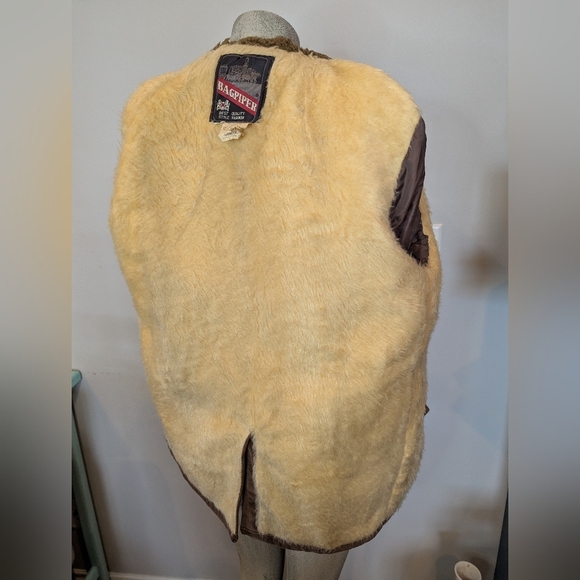 Vintage Bagpiper Men's Brown Corduroy Jacket with Faux Fur Lining Sz 48 (Medium) - Picture 14 of 14